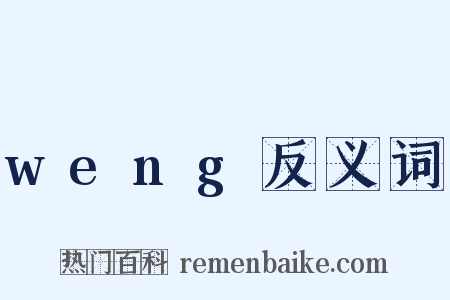 weng反义词是什么意思的图片